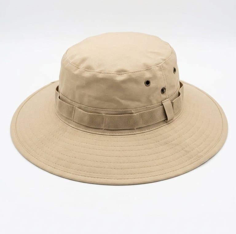 Chapeau protecteur contre le soleil et résistant à la chaleur, avec maille d'aération et sangle réglable