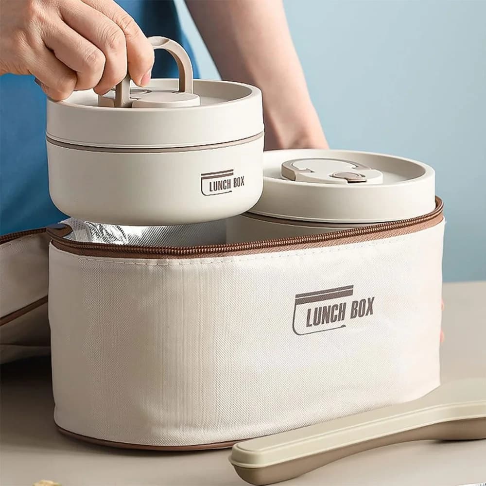 Ensemble de boîtes alimentaires isothermes multicouches avec sac isotherme